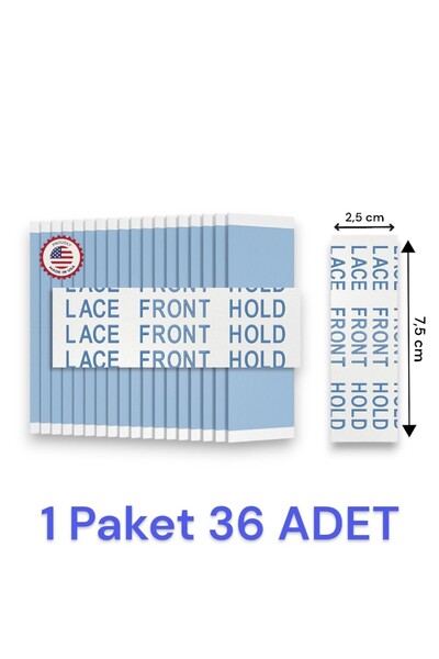 Sunshine Tape Lace Front Hold Protez Saç Bandı Düz "1x3" (2,5CM X 7,5 CM)36 Adet