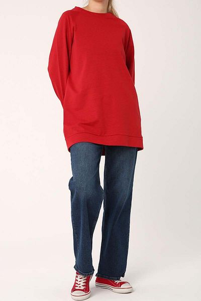 ALLDAY Red-Reglan Sleeve Sweat