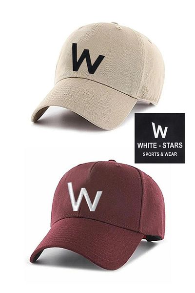 w white stars sports & wear Unisex Set of 2 - Novelty Stylish Style Hat