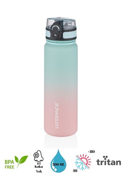 Uzspace Colorful Tritan Flask New Design- 500 Ml.