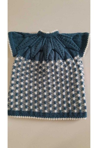 Papatyam Hand Knitted Skewer Handwork Baby Vest Handwork Baby Kids Knit Vest/Nako Record Rope