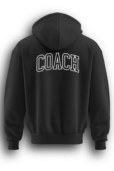 TOP GLORY Φούτερ Coach 72002 Model Hooded 3 Thread - Εκτύπωση και ανύψωση