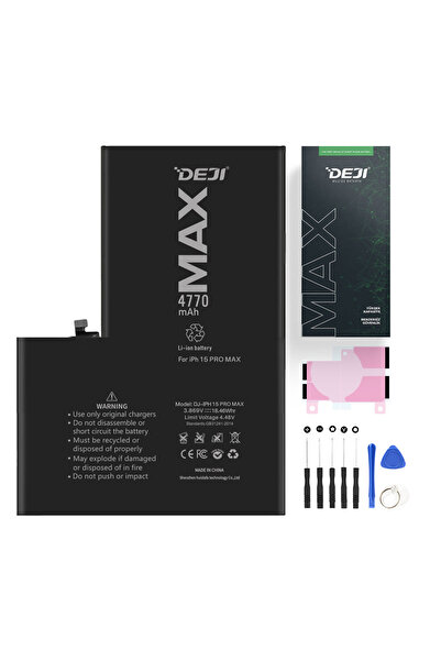 Deji iPhone 15 Pro Max Mucize Batarya Deji 4770mAh - Yüksek Kapasite