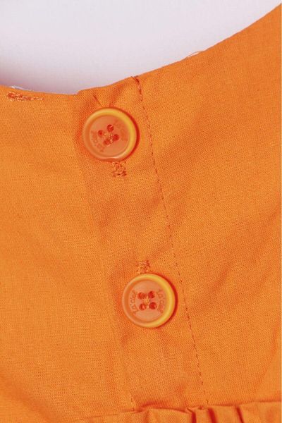Magu Orange Poplin Girl's Dress
