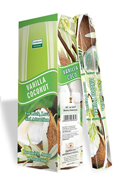 OrdoVeni Vanilya Ve Hindistan Cevizi Kokulu 1 Kutu Çubuk Tütsü 20 Adet & Oda ...