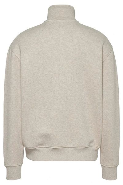 Tommy Hilfiger Tommy Jeans Tjm Rlx Badge 1/4 Zip Men's White Sweatshirt Dm0Dm20641Ae3