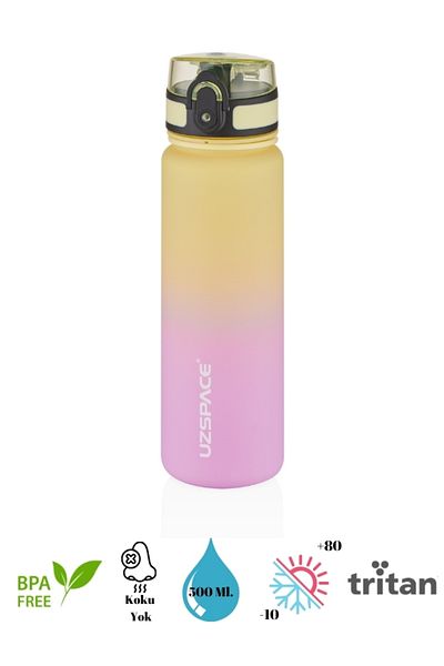 Uzspace Colorful Tritan Flask New Design- 500 Ml.