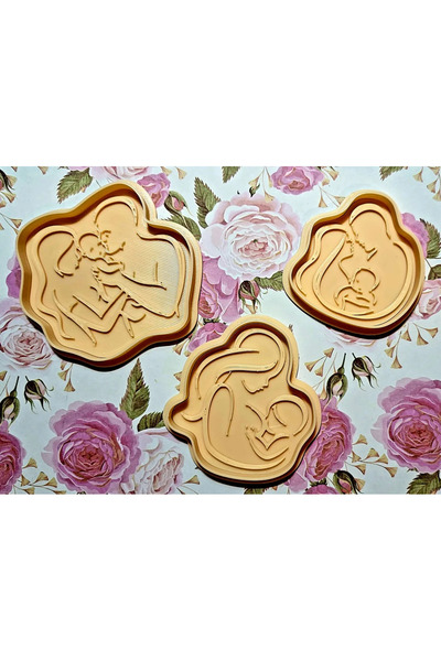 Cypnova White Family Themed Cookies - 3 Molds