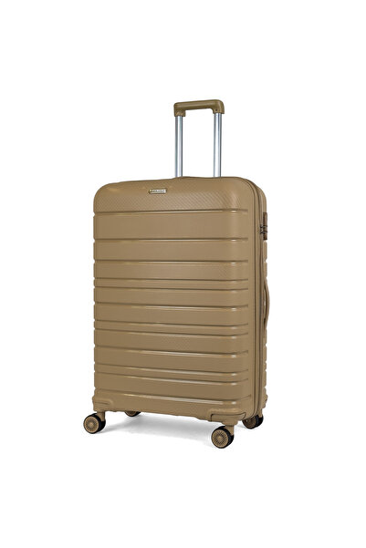 Reymond Luggage Karbon PP Seyahat Valizi Horizon Serisi Kırılmaz Bavul, Gold ...