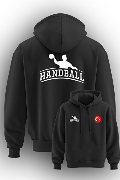 TOP GLORY Суитшърт с качулка и щампа за хандбал - 3 въжета, Handbal Sweat HENT95002