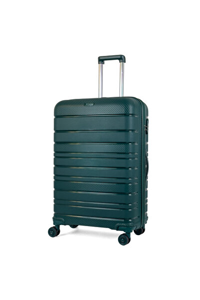 Reymond Luggage Karbon PP Seyahat Valizi Horizon Serisi Kırılmaz Bavul, Zümrü...