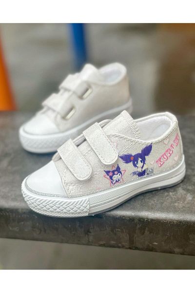 Surpie Shoes Kuromi Girl's Convers Lighted Casual Shoes - Size 31-35