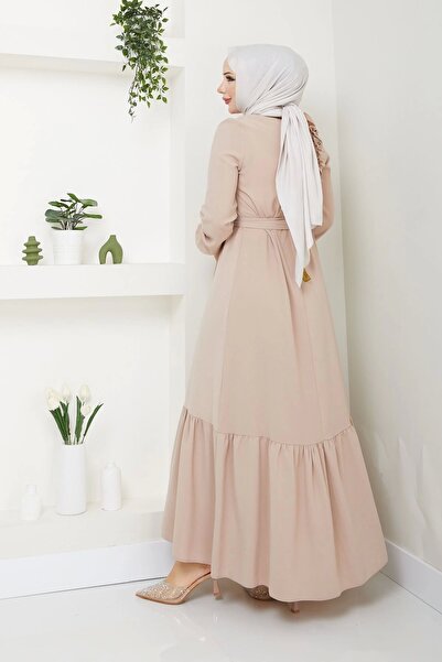 SERRA MODA Φαρδιά Εφαρμογή Hijab Φόρεμα κρεπ ύφασμα