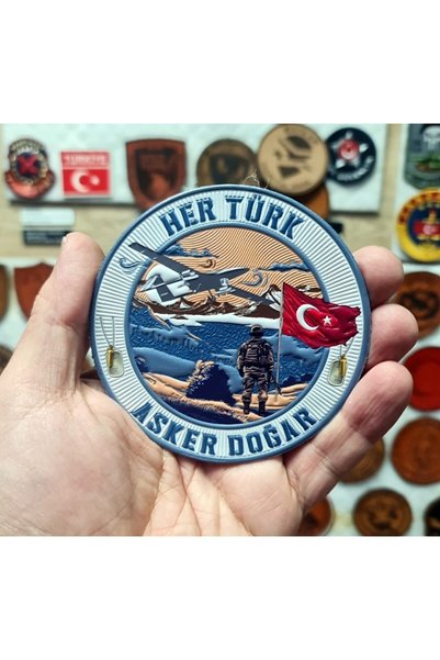 Seyhan Askeri Malzeme Every Turkish Soldier Is Born Peç - Arma - Tpu Patch
