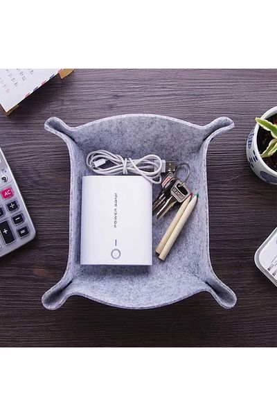 Venita Home Mini Felt Organizer, Organizer, Playing Table Organizer Basket