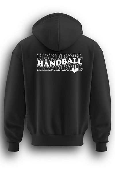 TOP GLORY Суитшърт с качулка и щампа за хандбал - 3 въжета, Handbal Sweat HENT94001