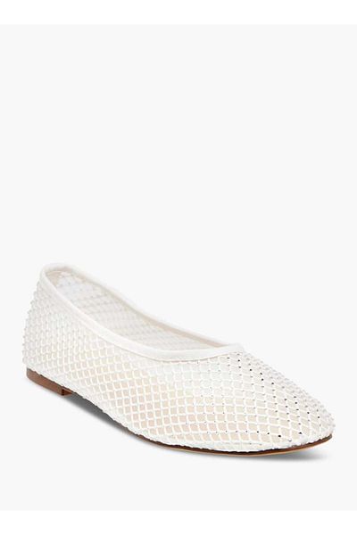 Celeste Women's Textured Slip-On Ballerina Shoes