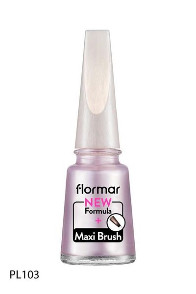 Flormar Nail Polish New Maxi Brush Pearly Pl103 Pink Pearly 9053031