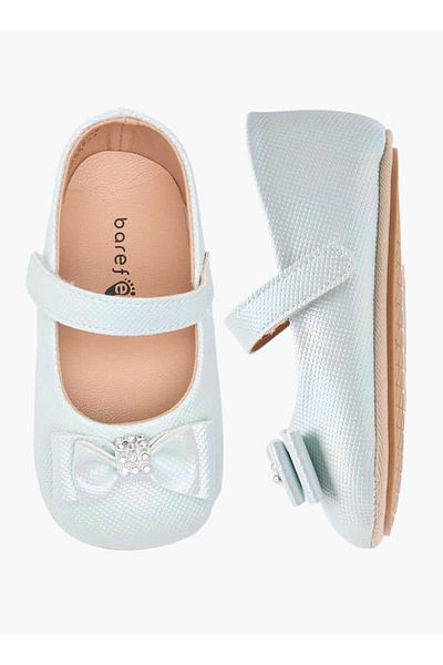 Barefeet أحذية طويلة بفيونكة مع إغلاق بخطاف وحلقة