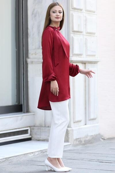 modapodyum Trend Tesettür Takım Kırmızı