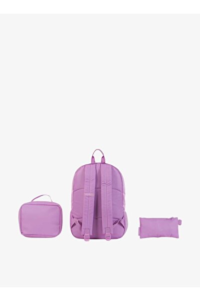 SKECHERS Solid Backpack with Lunch Bag and Pencil Pouch