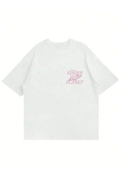 Mad&Calf Μπλουζάκι Unisex Kinder Planet με στάμπα με λαιμόκοψη