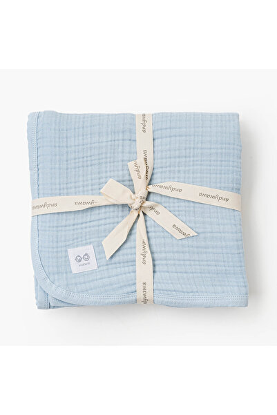 andywawa Ac25870 Muslin Home Baby Blanket 105*120 Blue
