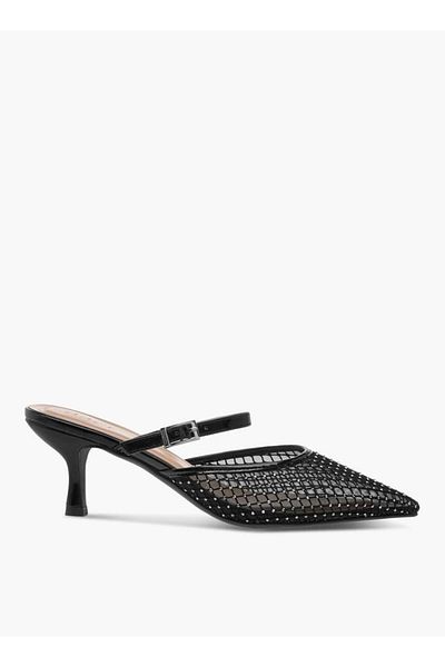 Celeste Women’s Embellished Pointed Toe Shoes with Kitten Heels