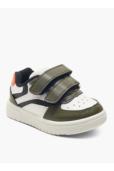 LBL by Shoexpress Panelled Sneakers with Hook and Loop Closure