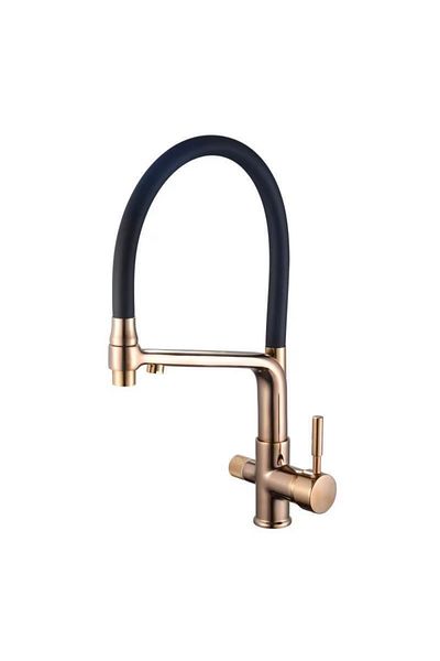 OEM Rose Color Dual Flow Kitchen Sink Faucet - 7 Years Warranty with Fountain Water Purification Outlet