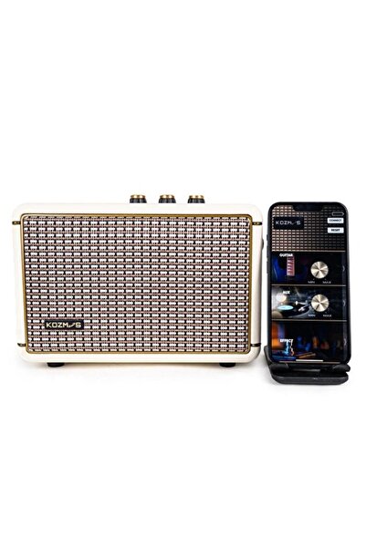 KOZMOS Blaze-30cr Taşınabilir Şarjlı Elektro Gitar Amfisi (KREM)