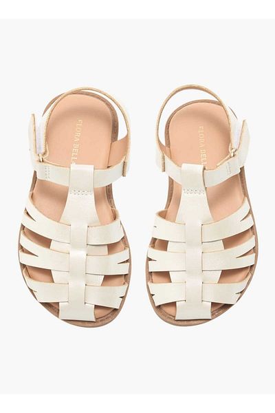 Flora Bella by Shoexpress Flora Bella Solid Gladiator Sandals with Hook and Loop Closure