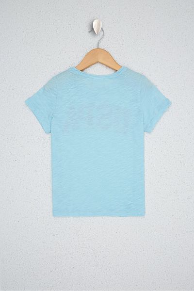 U.S. Polo Assn. Tricou pentru fetiță albastră