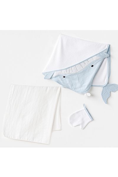 andywawa Baby Towel Set 3 Pcs Towel Muslin Set Muslin Home