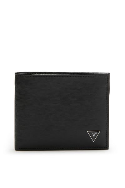 Guess Cert Herren Brieftasche Schwarz Smcsle-lea20-bla