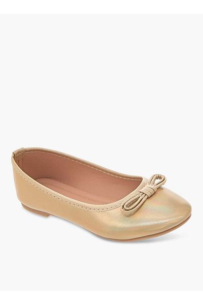Flora Bella by Shoexpress Flora Bella Solid Slip-On Ballerina Shoes with Bow Detail
