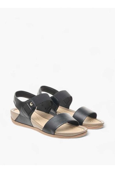 Le Confort Le Confort Solid Slip-On Sandals with Elasticated Strap