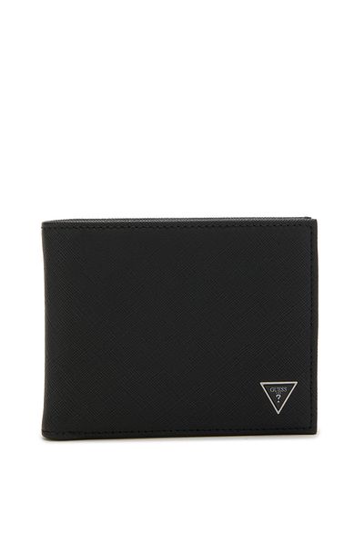 Guess Certosa Herren Brieftasche Schwarz Smecrs-lea27-bla