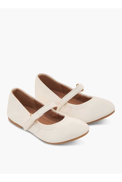 Flora Bella by Shoexpress Flora Bella Solid Ballerina Shoes with Hook and Loo...