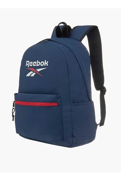 Reebok حقيبة ظهر بطبعة شعار مع سحاب للإغلاق وأشرطة قابلة للتعديل
