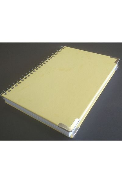 DEFTERSAN A5 Yellow Orange Green Sketchbook with Hard Cover - 140 Gr. 50 Yp