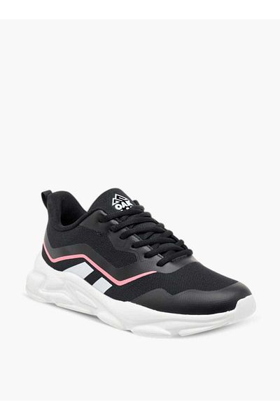 Oaklan by Shoexpress Textured Lace-Up Sports Shoes with Pull Tabs