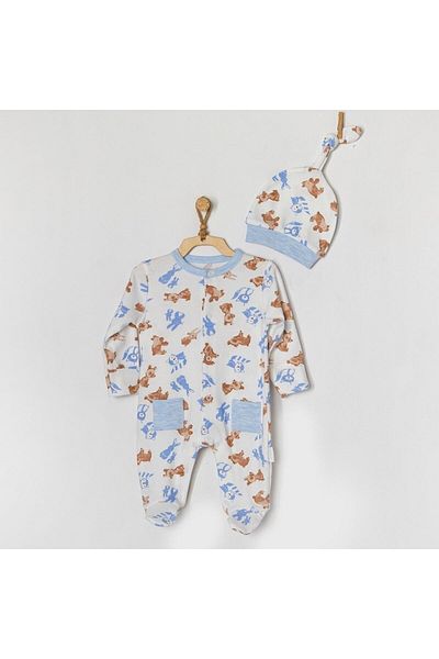 andywawa Bear & Friends Baby Rompers with Hat Ac22331rp