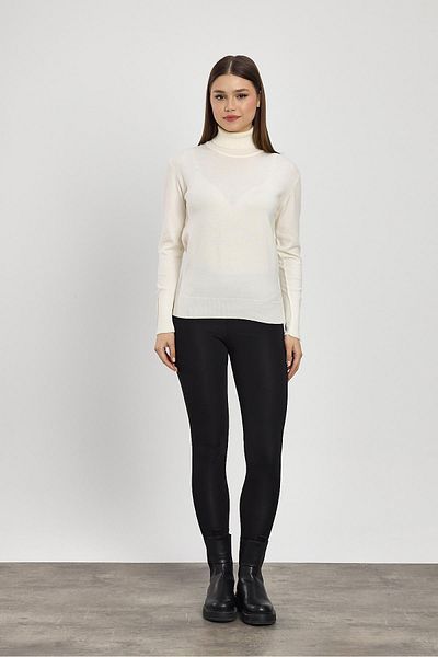 Rays 24369 Pulover cu mâneci cu gât ecru ecru