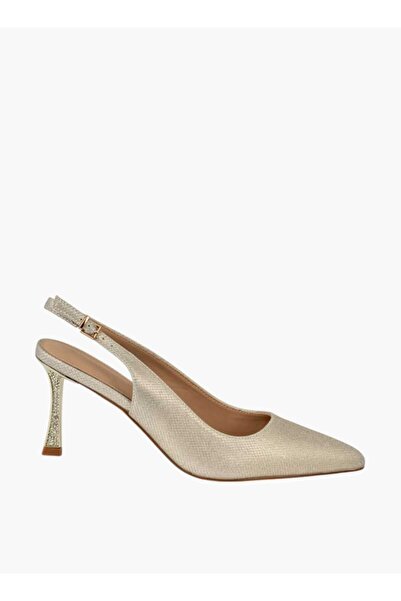 Flora Bella by Shoexpress Flora Bella Textured Slingback Shoes with Stiletto Heels