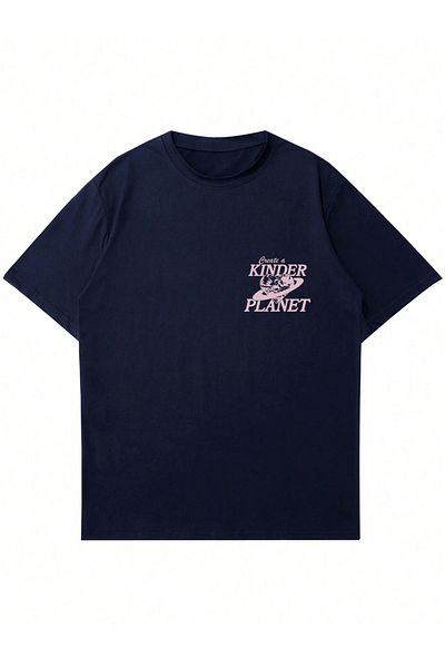 Mad&Calf Μπλουζάκι Unisex Kinder Planet με στάμπα με λαιμόκοψη