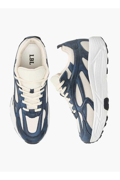 LBL by Shoexpress Panelled Sneakers with Lace-Up Closure