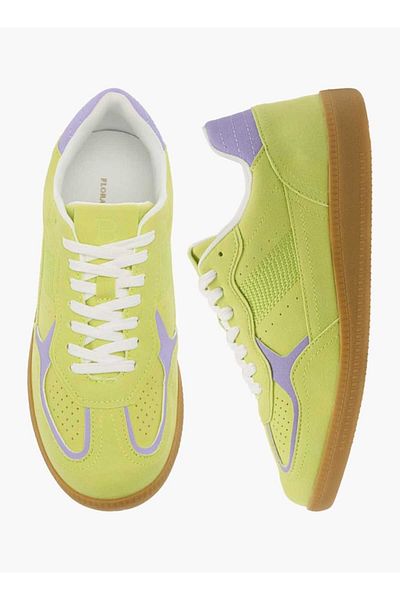 Flora Bella by Shoexpress Flora Bella Textured Lace-Up Ankle Sneakers