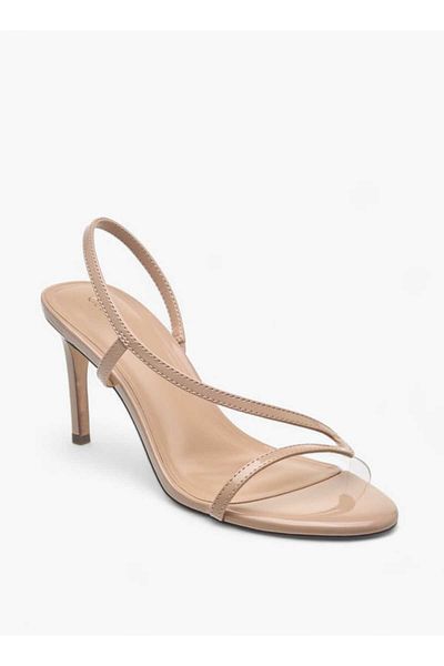 Celeste Women's Solid Slingback Sandals with Stiletto Heels