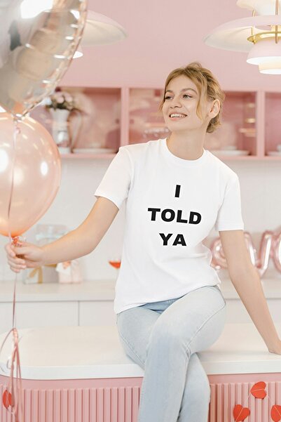 Texclusive Tricou imprimat I Told Ya Cadou special de Ziua Îndrăgostiților Tr...